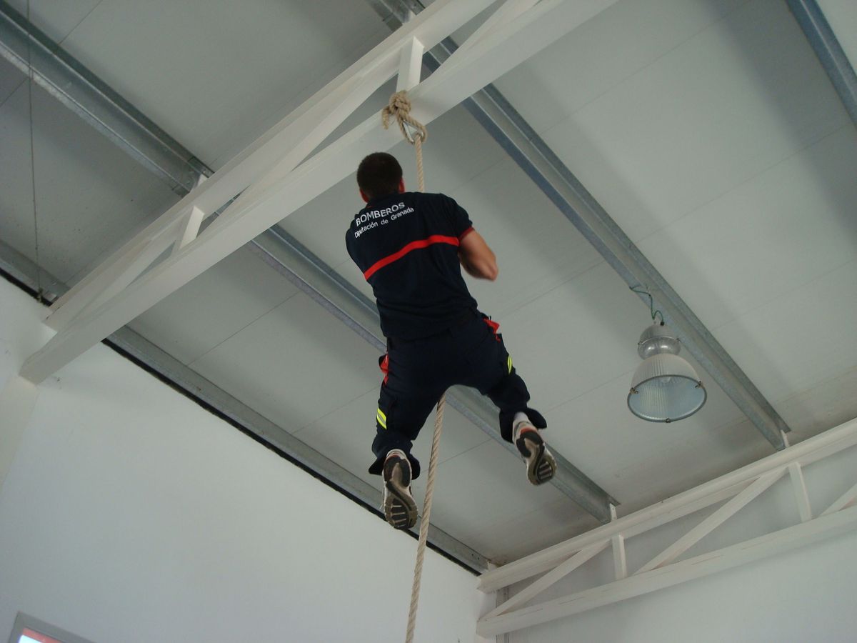 Entrenamiento para cuerda bombero