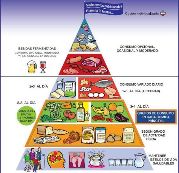 NUEVA PIRÁMIDE ALIMENTARIA